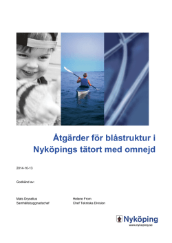 Åtgärder för blåstruktur i Nyköpings tätort med