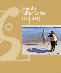 Svenska kulturfonden 2014–2015
