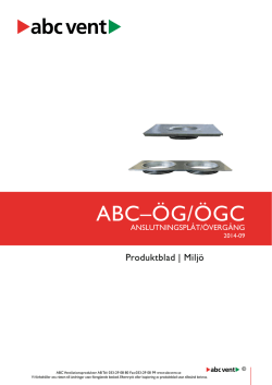 ABC–ÖG/ÖGC - ABC Ventilationsprodukter AB