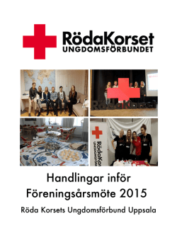 Handlingar FÅM 2015 - Röda Korsets Ungdomsförbund