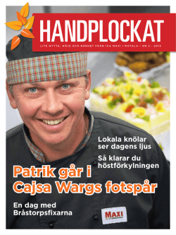 Patrik går i Cajsa Wargs fotspår