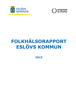 Folkhälsorapport Eslövs kommun 2015