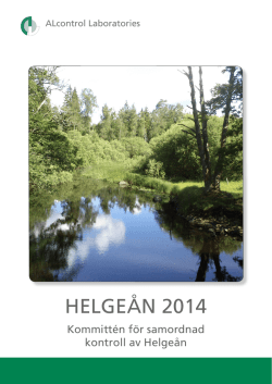 HELGEÅN 2014 - Kristianstad kommun