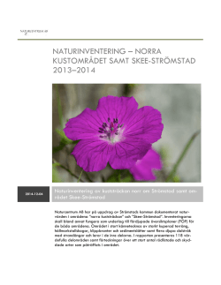 Skyddsvärd natur i N Strömstad och Skee 20150108