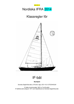 Klassregler 2014 för IF-båt