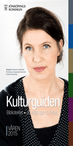 Kulturguiden biblioteken Jönköpings kommun VT 2015