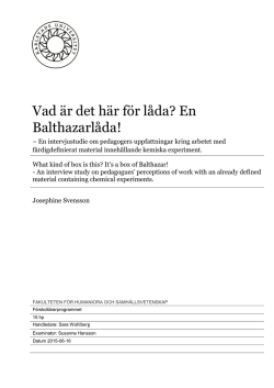 Vad är det här för låda? En Balthazarlåda!
