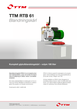 Produktblad - TTM Energiprodukter AB