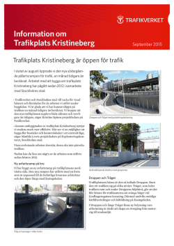 Information om Trafikplats Kristineberg
