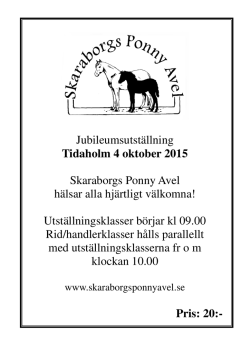 Katalog - Skaraborgs Ponny Avel