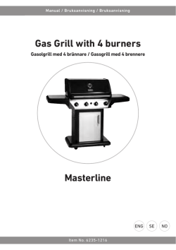 Masterline Gas Grill with 4 burners