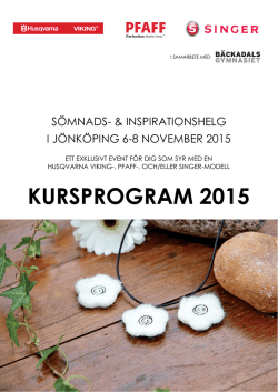kursprogram 2015 - Husqvarna Viking