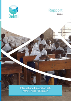 Delmi Rapport 2015:1 - Delegationen för migrationsstudier