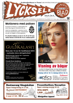 Annonsbladet vecka 36, 2015