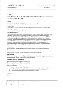 HBT-certifiera hela Vallentuna kommun i egenskap av
