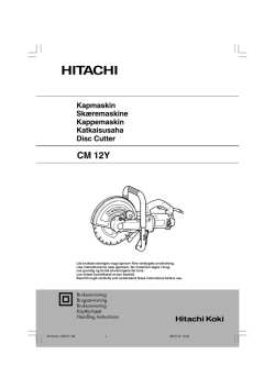 CM 12Y - Hitachi Power Tools Norway AS