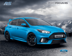 Ford Focus RS Broschyr