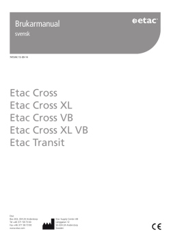 Etac Cross Etac Cross XL Etac Cross VB Etac Cross XL