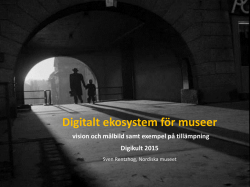 Digitalt ekosystem för museer