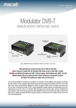 554912 Modulator HDMI-DVB-T MPEG4 150129