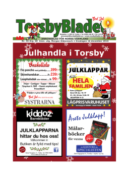 Vecka 51 - Torsbybladet