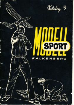 Modellsport,Falkenberg, 1959.