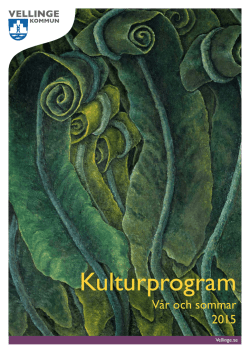 Kulturprogram - Vellinge kommun