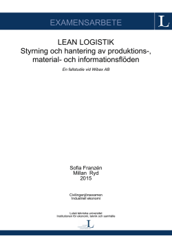 EXAMENSARBETE - pure.ltu.se - Lule&aring; tekniska universitet
