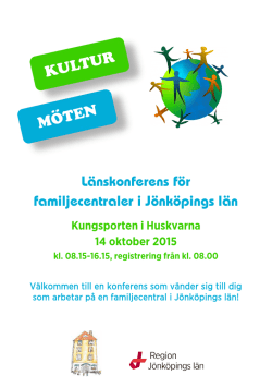 Länskonferens för familjecentraler i Jönköpings län