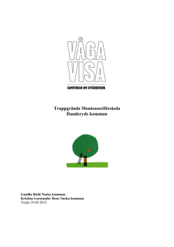 Våga Visa rapport Trappgränd 2015