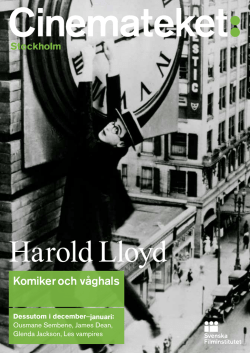 Harold Lloyd - Svenska Filminstitutet
