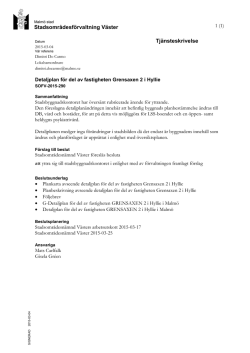 15. Detaljplan Fastigheten Grensaxen 2