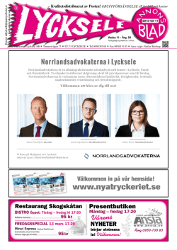 Annonsbladet vecka 11, 2015 - Nya Tryckeriet i Lycksele AB