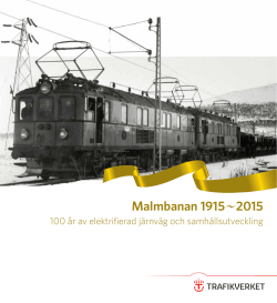 Folder, 100 år av elektrifierad järnväg och