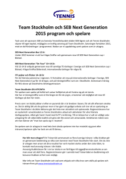 Team Stockholm 2015 16 mars