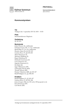15. Anmälningsärenden