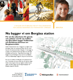 Nu bygger vi om Bergåsa station