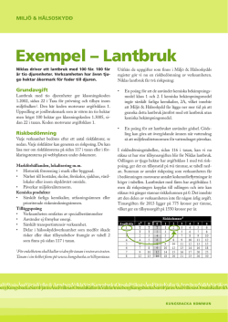 Exempel – Lantbruk - Kungsbacka kommun