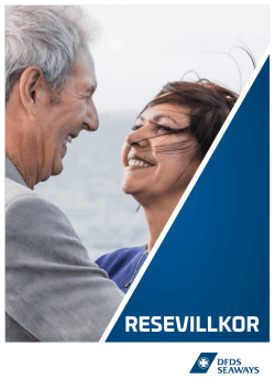 RESEVILLKOR - DFDS Seaways