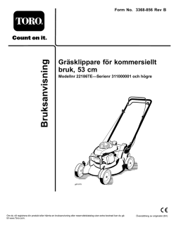 Gräsklippare för kommersiellt bruk, 53 cm
