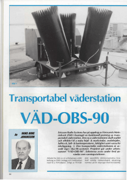 Transportabel väderstation, VÄD-OBS-90