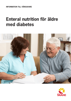 Enteral nutrition för äldre med diabetes