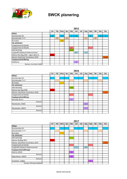 SWCK Tidplan