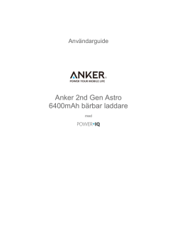 Anker 2nd Gen Astro 6400mAh bärbar laddare