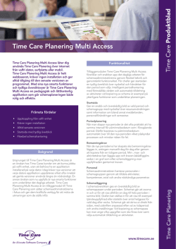 Time Care Planering Multi Access