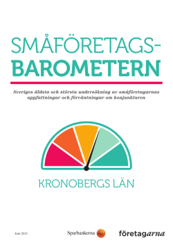 Småföretagsbarometern – Kronobergs län