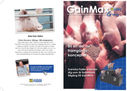 GainMax folder - Svenska Foder