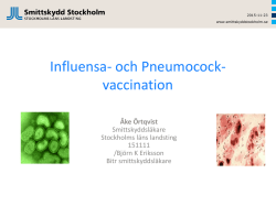 Influensa och pneumokocker