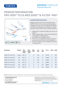 Produktinformation Pro-vent® Plus med edGetm
