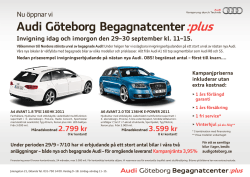 Audi Göteborg Begagnatcenter:plus